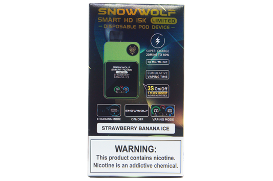 SNOWWOLF SMART HD 15K | STRAWBERRY BANANA ICE